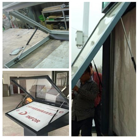 廣告燈箱氣彈簧支撐桿的應用 